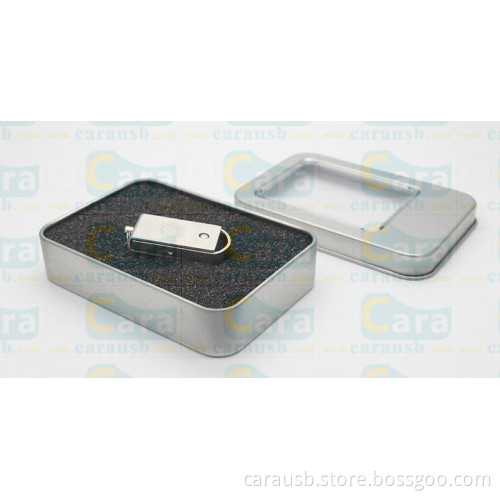 CaraUSB brand mini metal new Kinston style flashdrive storage device laser logo